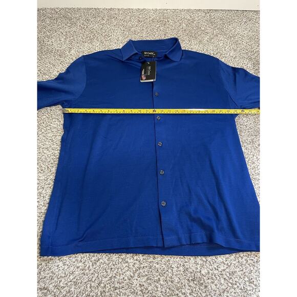 St. Croix Collection Bright Blue Long Sleeve Full Button Shirt Men’s XL NWT - Picture 8 of 10